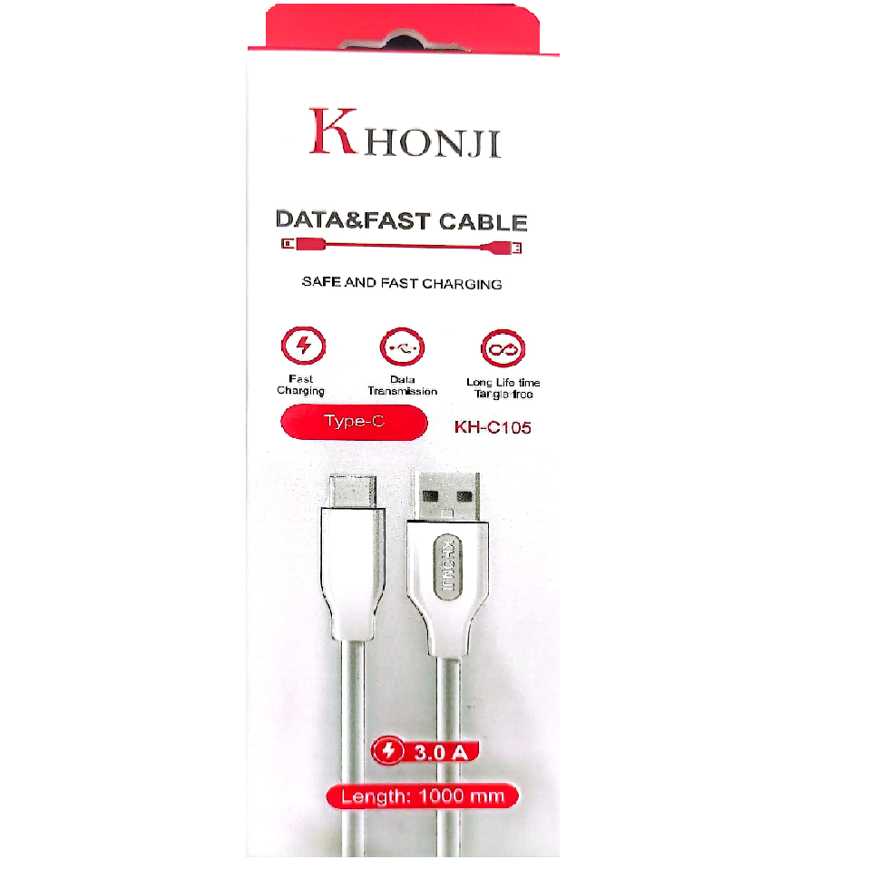 کابل شارژ تایپ سی خنجی (یک متر) | CHARGING C-CABLE KHONJI